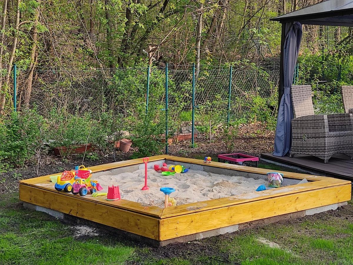 Grosszuegige Ferienwohnung Am Waldesrand Im Seenland Lauta 外观 照片